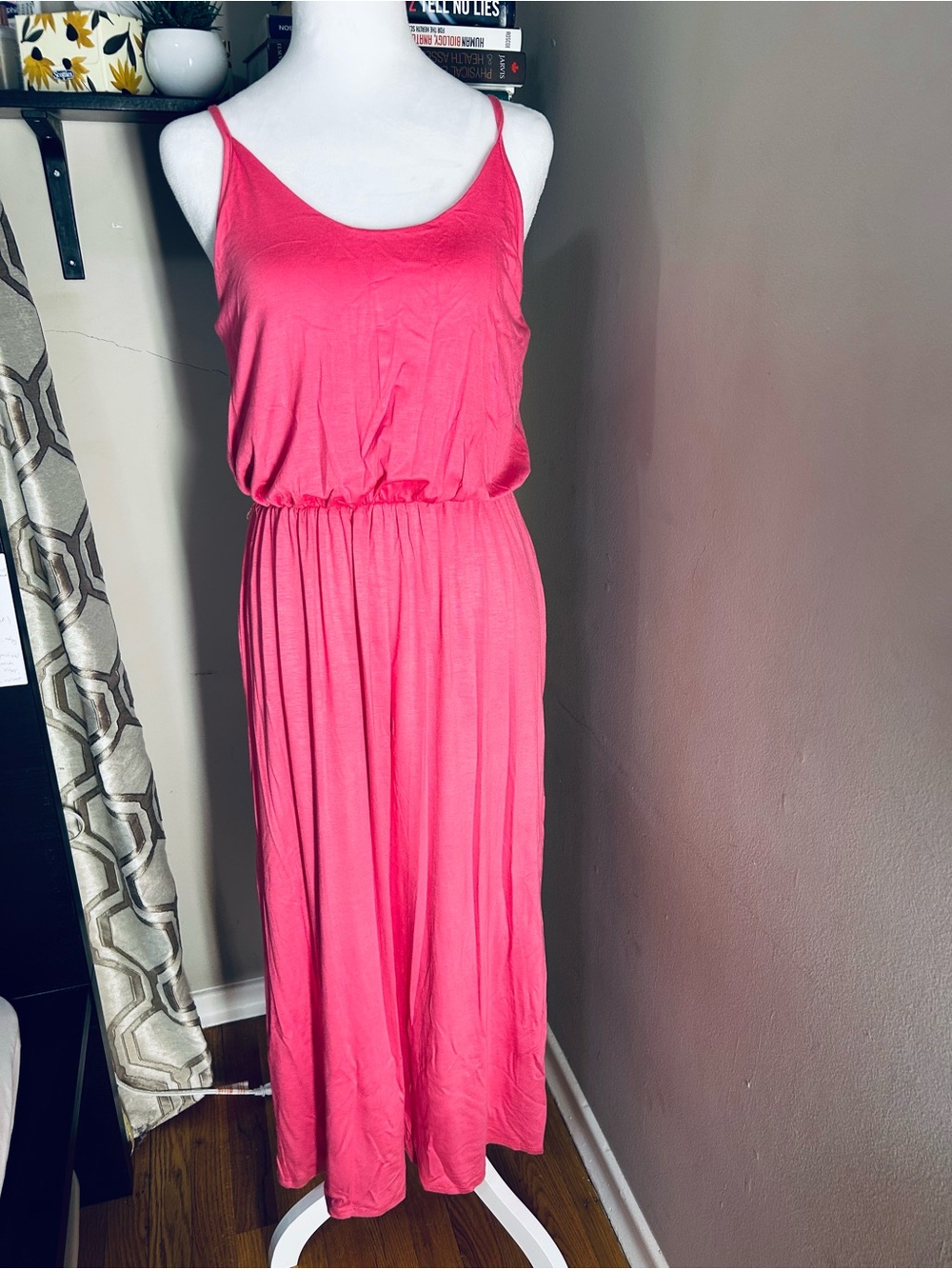 Olivia Rae Hot Pink Sleeveless Maxi Dress